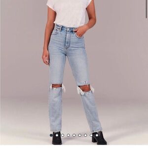 Abercrombie 90s straight ultra high rise jeans